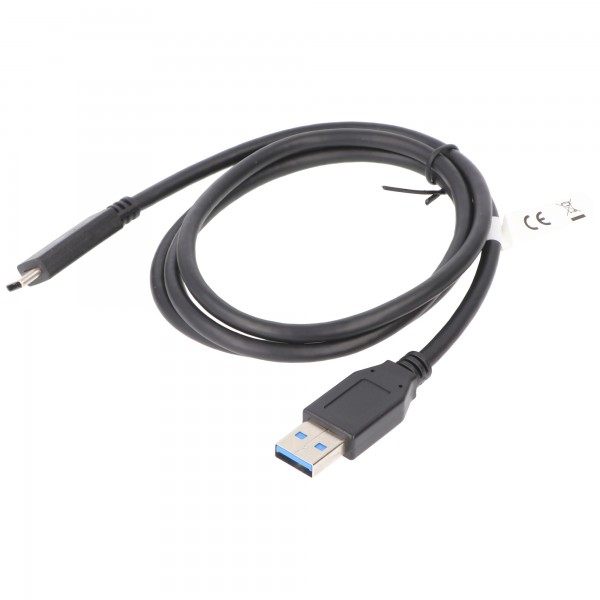 USB-C laad- en synchronisatiekabel USB 3.1 Generation 2 voor alle apparaten met USB-C-aansluiting, 1 meter zwart, 3A