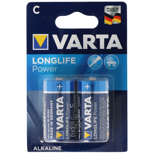 Varta LONGLIFE Power Baby / C 4914 2-pack &quot;Made in Germany&quot;