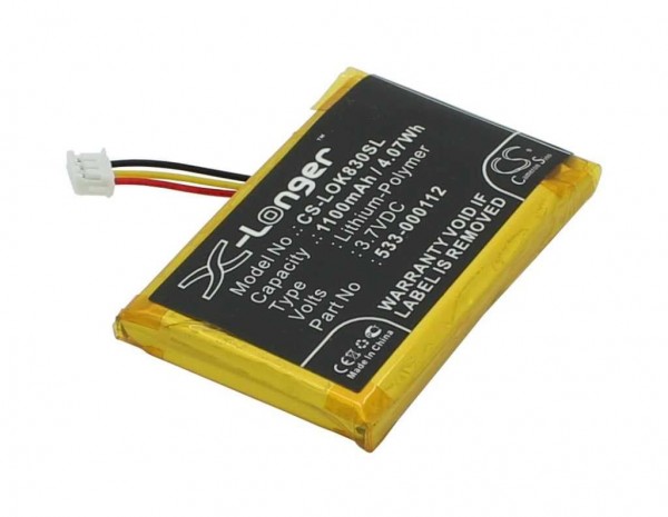 Vervangende LiPoly 3.7V 1100mAh-batterij geschikt voor Logitech K830