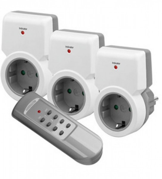 Draadloze stopcontacten startpakket 3x stopcontact + 1x afstandsbediening