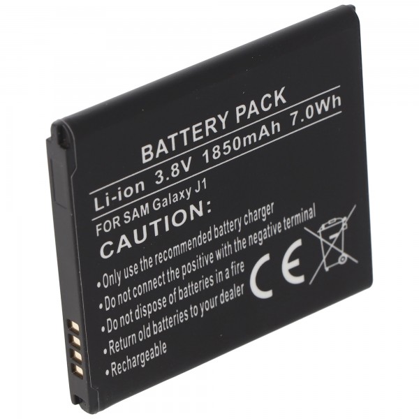 AccuCell-batterij geschikt voor de Samsung Galaxy J1-batterij EB-BJ100CBE-batterij EB-BJ100CBZ