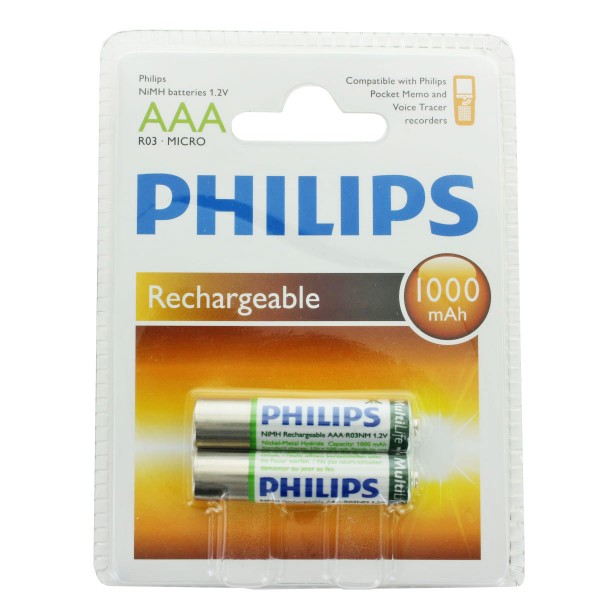 Originele NiMH-batterij Philips dicteerapparaat type LFH9154