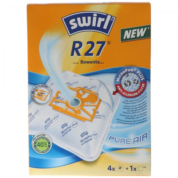 Swirl stofzuigerzak R27 MicroPor Plus voor Rowenta stofzuigers