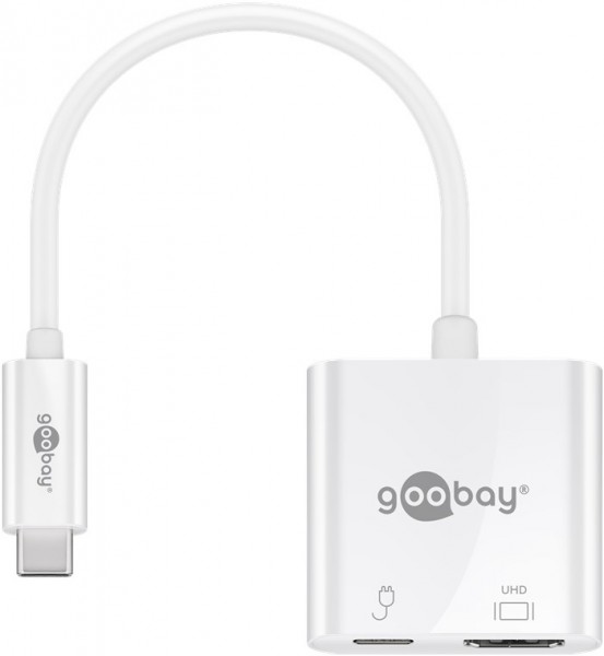Goobay USB-C™ naar HDMI™-adapter met 60 W Power Delivery - voegt een HDMI™-poort toe aan een USB-C™-apparaat.