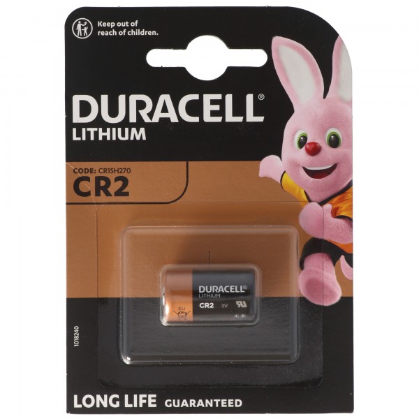 Duracell CR2 Ultra Lithium 3Vmax. 850 mAh in een blister van 1, CR15H270