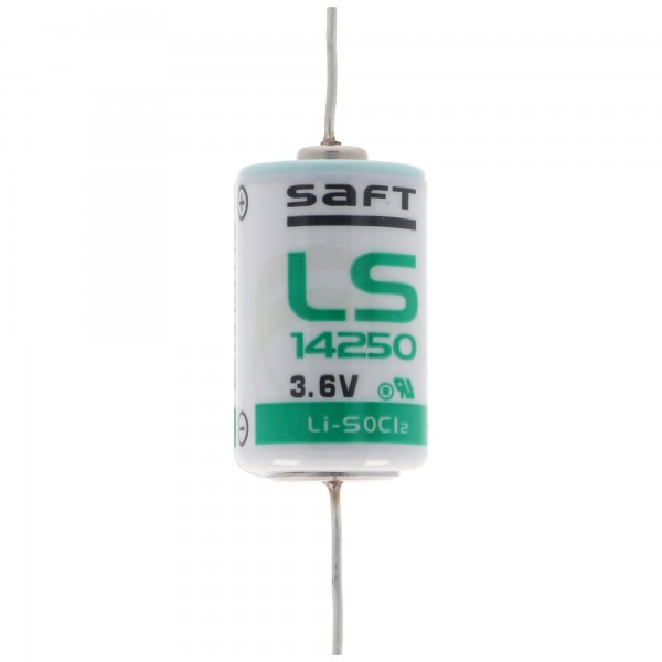 SAFT LS14250CNA lithiumbatterij, maat 1/2 AA met soldeerdraad