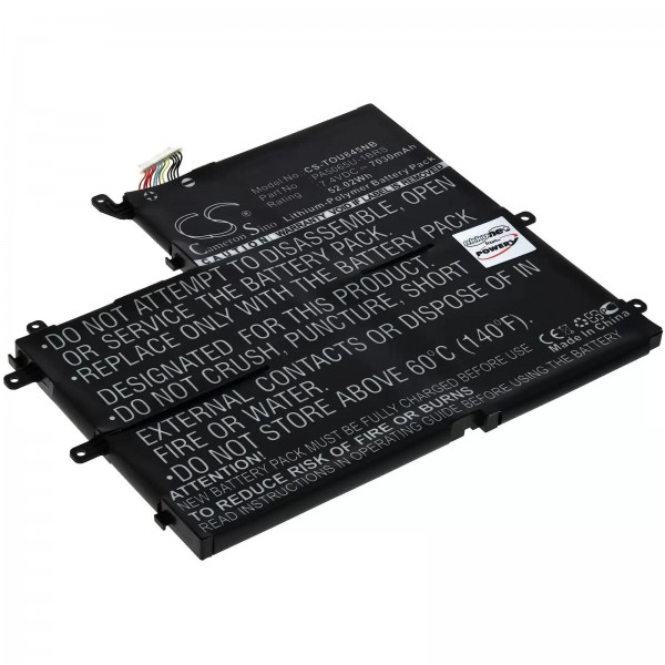 Accu geschikt voor laptop Toshiba Satellite U845W, type PA5065U-1BRS - 7,4V - 7030 mAh