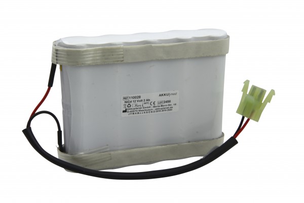 NC-batterij geschikt voor Hellige Monitor Servomed SMS181, 182, defibrillator SCP851, 852