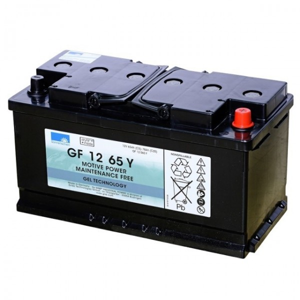 Exide Dryfit GF12065Y loodbatterij met A-pool 12V, 65000 mAh