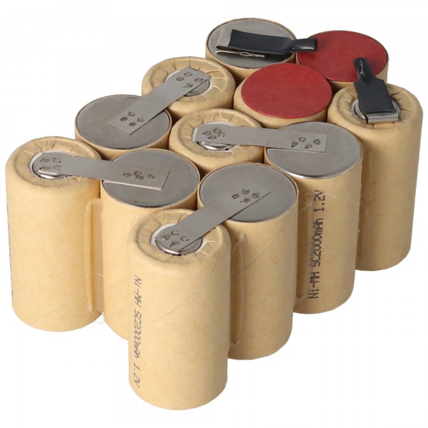 Batterijinzet geschikt voor Würth 0700 945 430, Würth 14,4 volt NiMH 2000mAh-batterijpakket voor zelfmontage