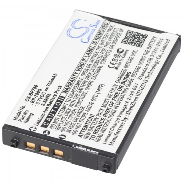 AccuCell-batterij geschikt voor Kyocera BP-780S-batterij, Yashica BP-780S, SL300