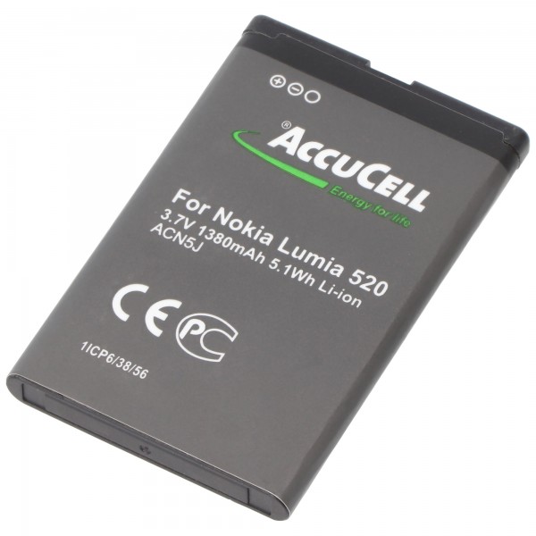 AccuCell-batterij geschikt voor de Telekom Speedphone 701 mobiele telefoonbatterij OSL-523855AR