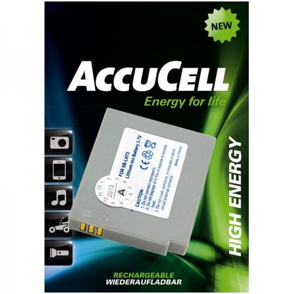 AccuCell batterij geschikt voor Samsung SB-LH73 batterij voor digitale camera batterij