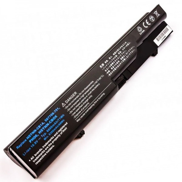 AccuCell-batterij geschikt voor HP 587706-751, 587706-761, 593572-001, 593573-001, 6600mAh