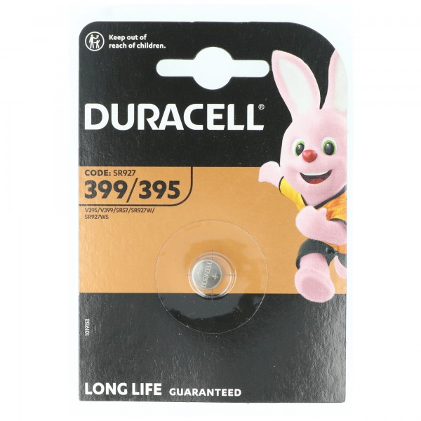 Duracell batterij zilveroxide, knoopcel, 395/399, SR57, 1,5 V horloge, blisterverpakking (1-pack)