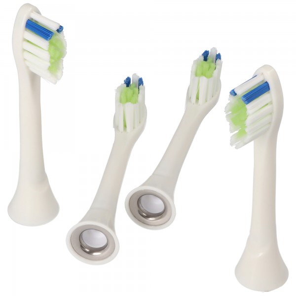Set van 4 vervangende opzetborstels voor de whitening-reinigingsborstel voor elektrische tandenborstels van Philips, geschikt voor bijvoorbeeld de Philips HX3 HX6 HX8 HX9-serie