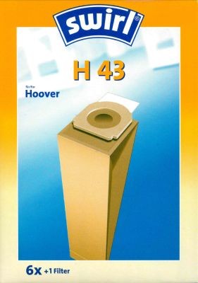Swirl stofzuigerzak H43 Classic gemaakt van speciaal papier voor Hoover stofzuigers
