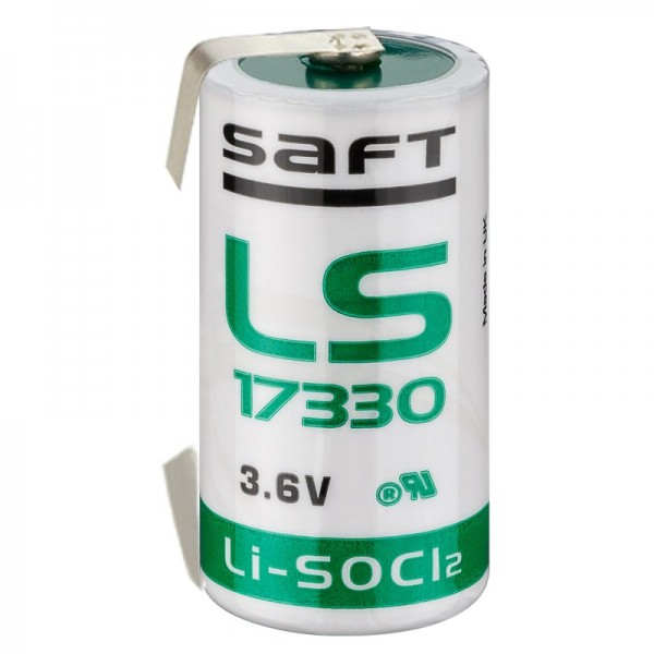Saft Lithium LS-17330 3,6 V 2,1 Ah met U-soldeertag