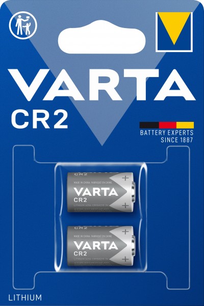 Varta Batterij Lithium, CR2, 3V Foto, Blisterverpakking (2 stuks)