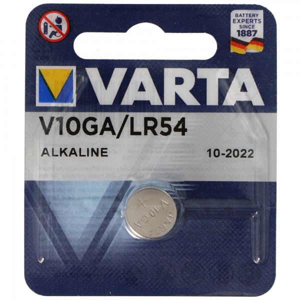 Varta V10GA, LR54, 189, 89, LR1130 knoopcel