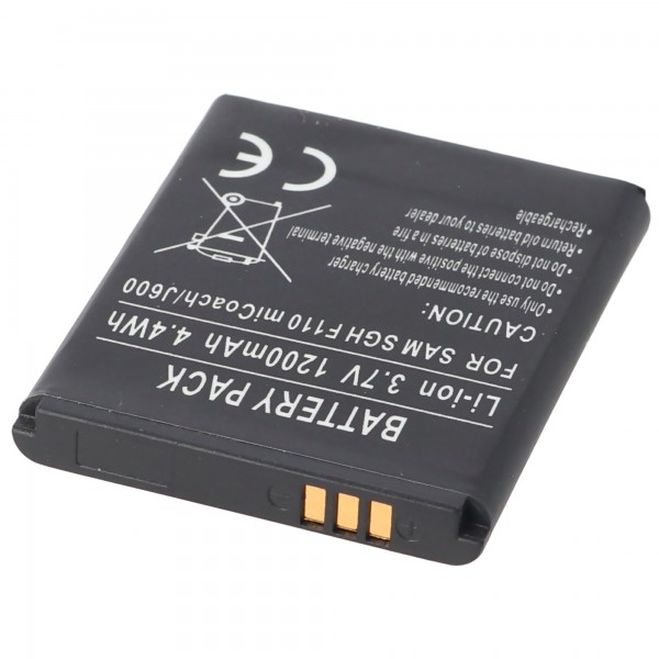AccuCell-batterij geschikt voor Samsung SGH-M600, AB483640BECSTD