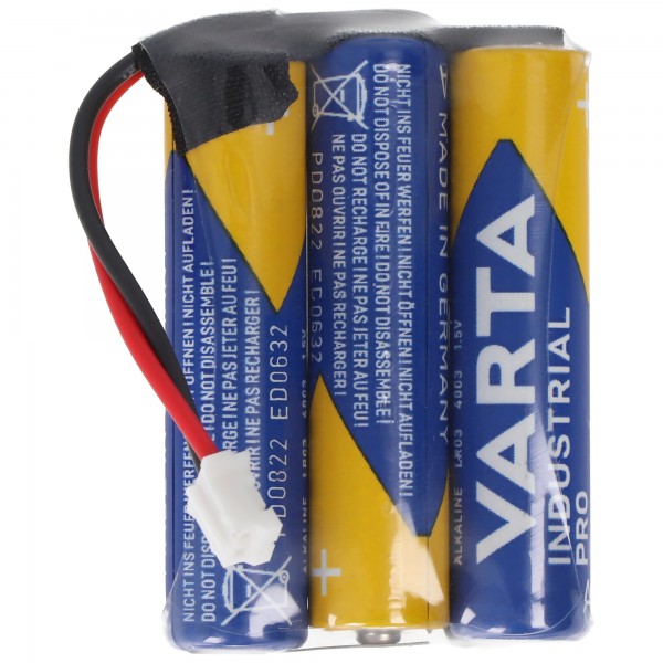 Batterij 4.5V F1x3 Micro AAA met kabel en stekker vervangt Safe-O-Tronic 38400200