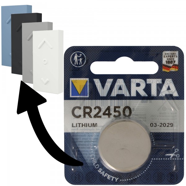 Batterij geschikt voor Osram Lightify Mini Switch dimmer 1x Varta CR2450 lithium batterij IEC CR 2450