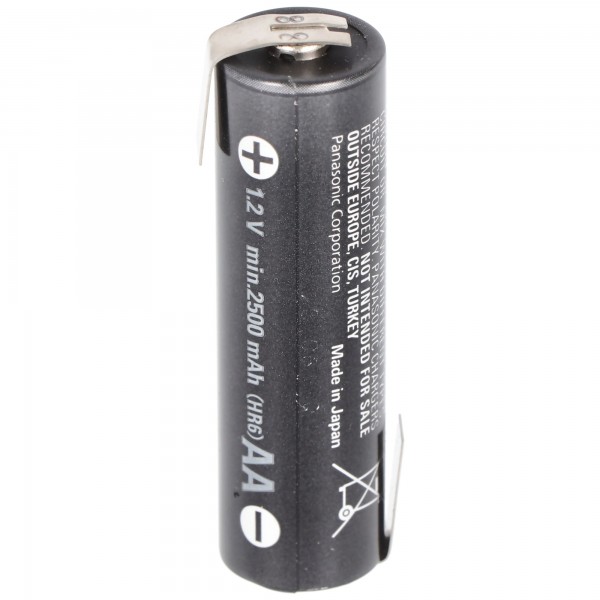 AccuCell Ready2use AA 2500 mAh-batterij Mignon AA NiMH met soldeertag Z-vorm