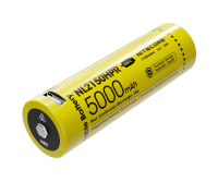 Nitecore Li-Ion batterij type 21700 - 5000mAh NL2150HPR met geïntegreerde USB-oplaadaansluiting, ideaal voor apparaten met een hoge stroomsterkte