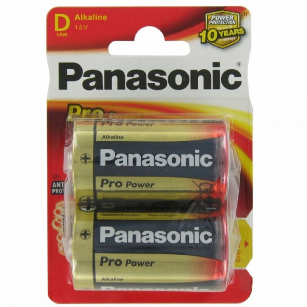 Panasonic Pro Power Mono D / LR20 2-pack