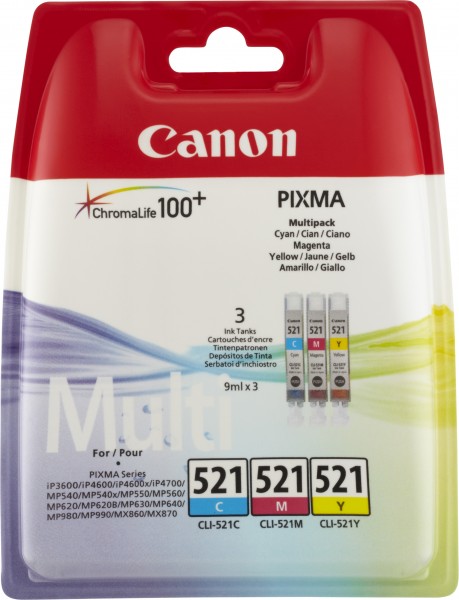Canon-inktmultipack CLI-521C/521M/521Y