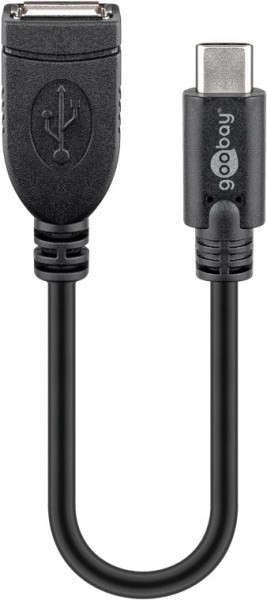 USB-C™ verlengkabel, zwart - geschikt voor apparaten met USB-C™ aansluiting
