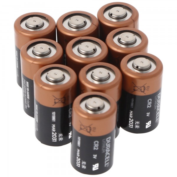 10x Duracell fotobatterij CR2 Ultra Lithium 3V max.850mAh CR15H270