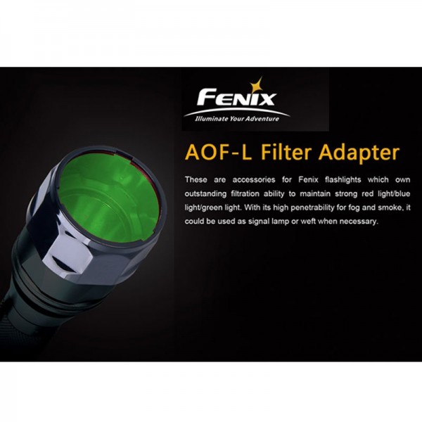 Universeel Fenix groen filter AOF-L voor Fenix E40, E50, LD41, TK22, PD40, RC20, FD41
