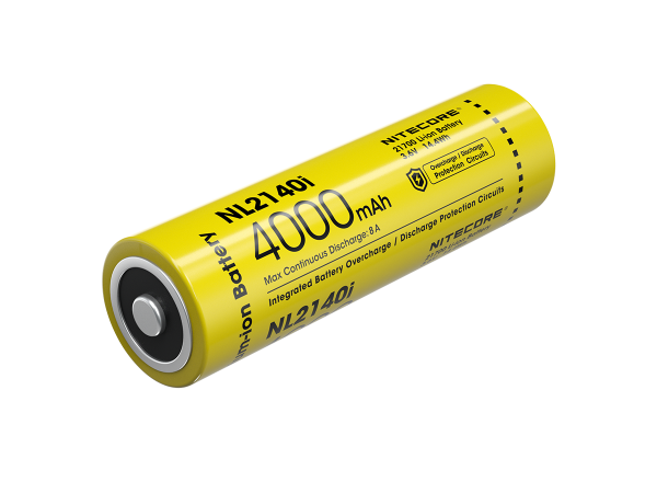 Nitecore Li-Ion batterij 21700.4000mAh, NL2140i