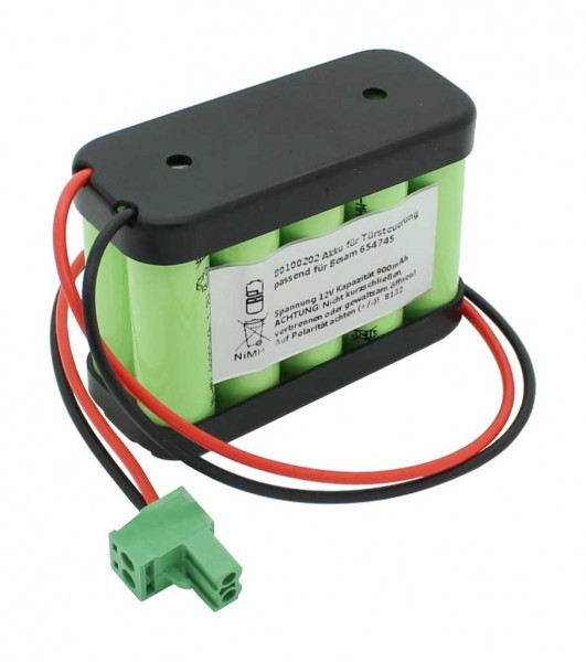 Batterij voor deurbediening NiMH 12V 900mAh passend voor Besam 654745