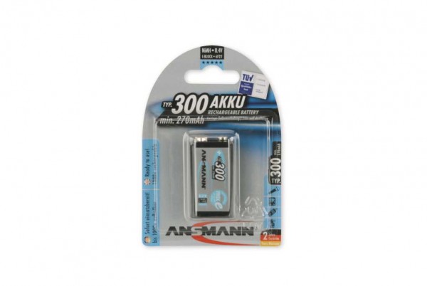 Ansmann maxEplus NiMH batterij type 300 E-Block 270mAh