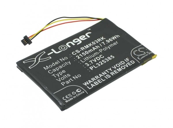 Vervangende batterij LiPoly 3.7V 2150mAh geschikt voor Razer Turret Gaming Lapboard