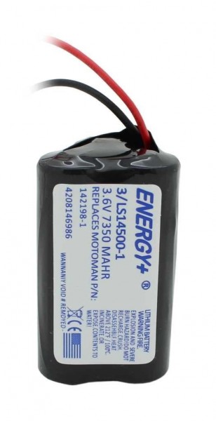 Opslagbatterij 3.6V vervangt Motoman 142198-1 - 7350 mAh