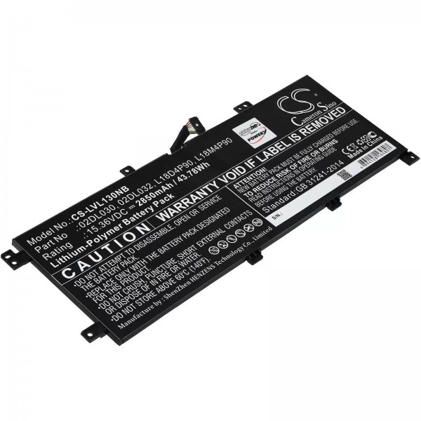 Batterij voor laptop Lenovo ThinkPad L13 Yoga Gen 2 20VLS01300, L13 Yoga 20R5001XAU, type L18M4P90 - 15,36V - 2850 mAh