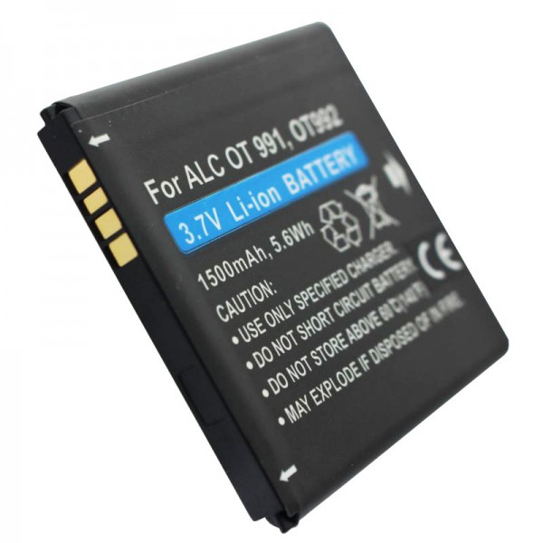 Alcatel One Touch 991 batterij BY78, CAB32A0000C1, CAB32A0000C2, TLiB32A als vervangende batterij van AccuCell