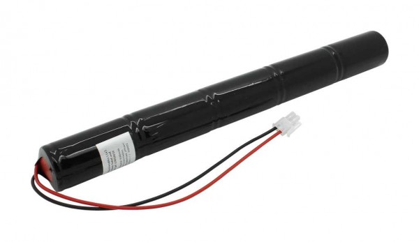 Noodverlichting batterij NiCd 6.0V 4500mAh L1x5 Mono D met 230mm kabel en stekker vervangt Saft 329056010