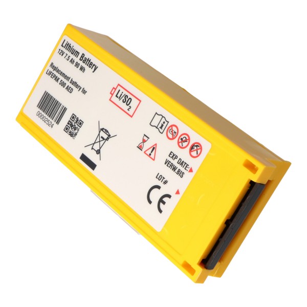 Lithium batterij geschikt voor Physio Control defibrillator Lifepak 500 - 300-5380-030, 11141-000016