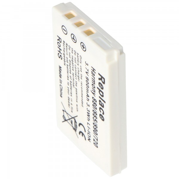 Batterij geschikt voor Logitech Harmony 720 Remote, 880, 885, 890, One