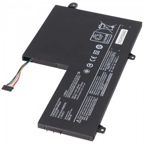 Accu geschikt voor Lenovo IdeaPad 330S-14IKB, Li-Polymer, 7.4V, 4050mAh, 30Wh