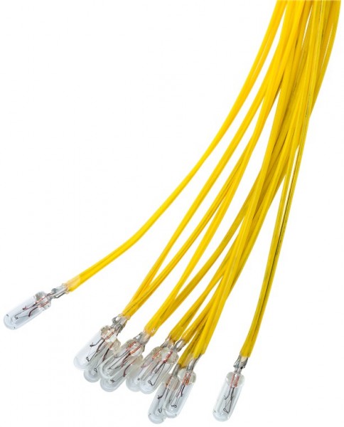 Goobay T1¼ subminiatuur gloeilamp, 1,1 W - geel, 0,3 m kabel, 14 V (DC), 80 mA