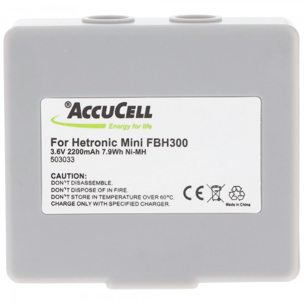 Batterij geschikt voor Hetronic NM13HA batterij 68300990, 68300600, FBH300 3.6 volt 2000-2200mAh