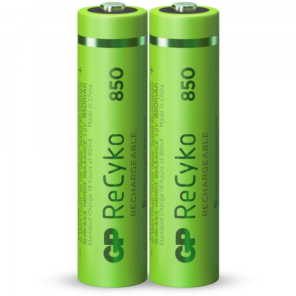 AAA batterij GP NiMH 850 mAh ReCyko 1.2V 2 stuks