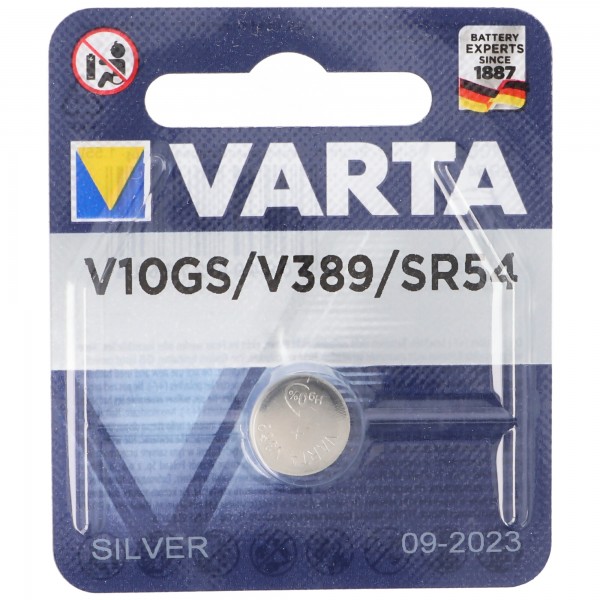 Varta V10GS, LR54, 189, 89, LR1130 knoopcel