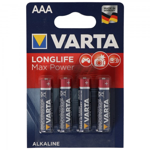 Varta Max-Tech 4703 Micro AAA-blister van 4